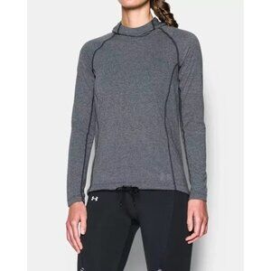 Under Armour Threadborne Train Twist Hoodie Women XL Gray Running Athleisure Gym